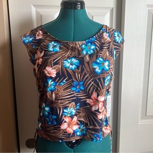 Lands End cap sleeve bikini top size 14